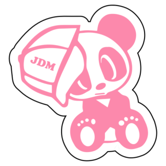 JDM Hat Panda Sticker (Pink)
